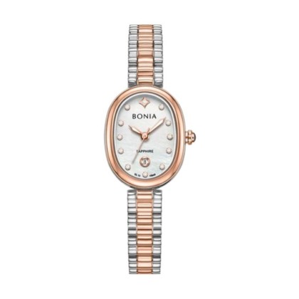 Bonia Elegance BNB10949-2657 White Mother Of Pearl Stainless Steel Women Watch